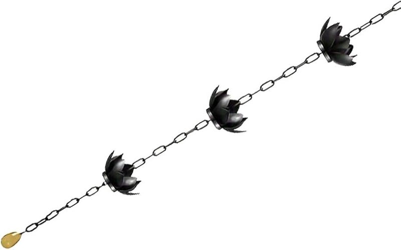 سلسلة مطر كأس اللوتس، بديل مزراب تصريف المياه - Image 4